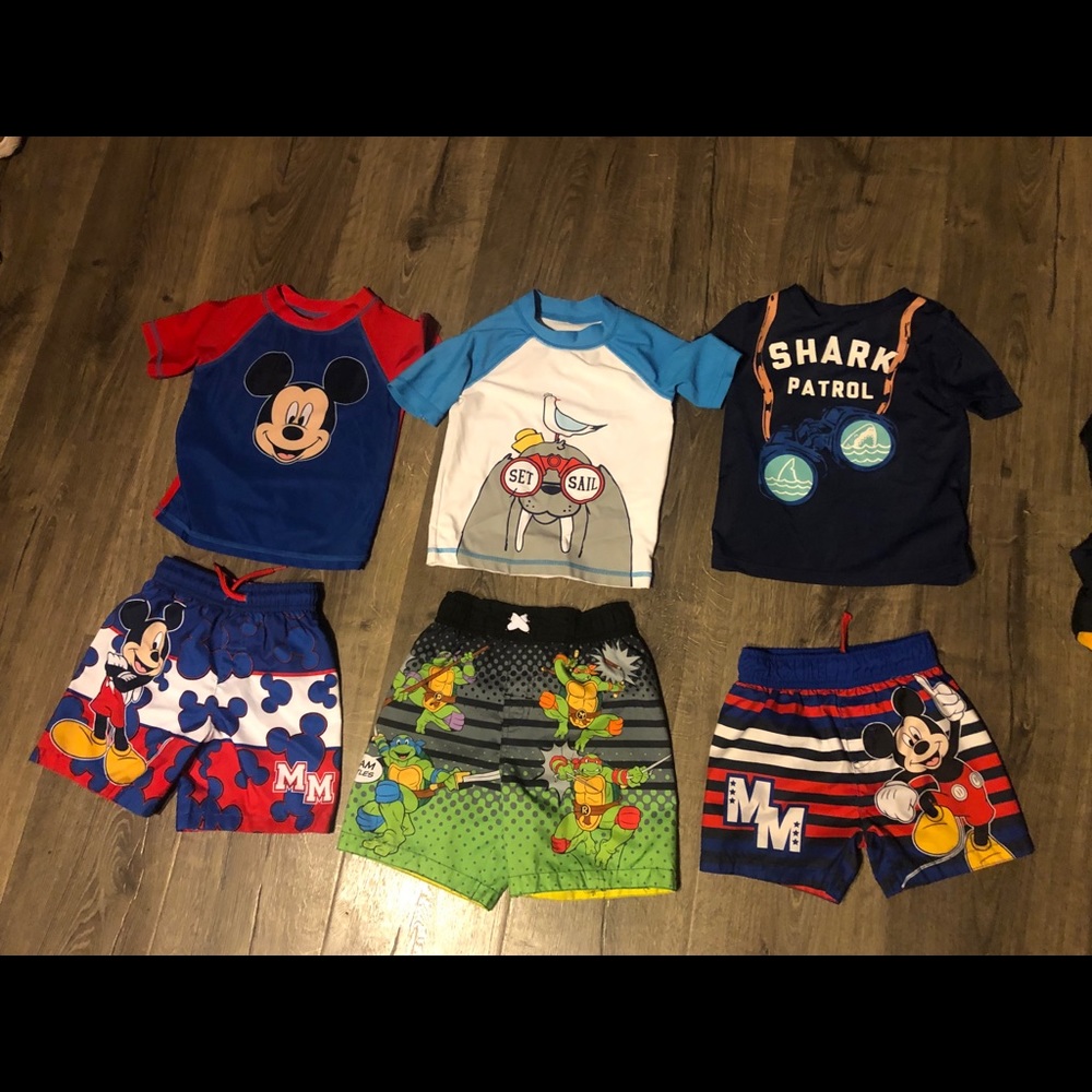 Lot of 6 2t toddler boys swim